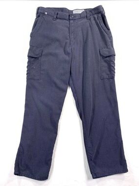 Carhartt FR Men's Navy Cargo Pants Thrashed 36x30